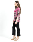 Butter Knit - Parachute Hem Tunic - Abstract Python