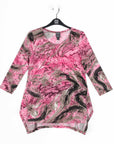 Butter Knit - Parachute Hem Tunic - Abstract Python