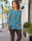 Butter Knit - Parachute Hem Tunic - Animal Palm - Final Sale!