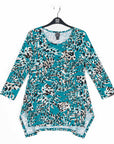 Butter Knit - Parachute Hem Tunic - Animal Palm - Final Sale!