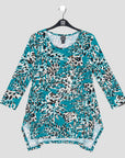 Butter Knit - Parachute Hem Tunic - Animal Palm - Final Sale!