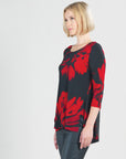 Parachute Hem Tunic - Hibiscus Petal