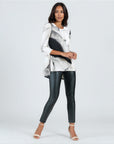Parachute Hem Tunic - Ivory Watercolor - Final Sale