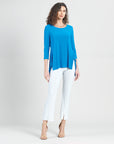 Parachute Hem Tunic - Brilliant Blue