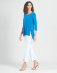 Parachute Hem Tunic - Brilliant Blue