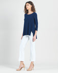 Parachute Hem Tunic - Navy - Final Sale