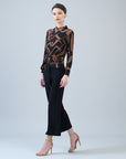 Center Front Tie Top - Geo Link