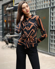 Center Front Tie Top - Geo Link