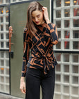 Center Front Tie Top - Geo Link