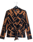 Center Front Tie Top - Geo Link