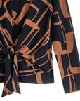 Center Front Tie Top - Geo Link