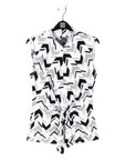 Sleeveless Center Front Tie Top - Chevron Stripe - Final Sale!