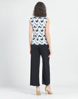 Sleeveless Center Front Tie Top - Chevron Stripe - Final Sale!