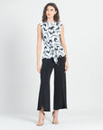 Sleeveless Center Front Tie Top - Chevron Stripe - Final Sale!