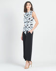 Sleeveless Center Front Tie Top - Chevron Stripe - Final Sale!