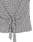 Butter Knit - Sleeveless Center Front Tie Top - Greek Key - Final Sale!