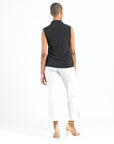 Sleeveless Center Front Tie Top - Black - Final Sale!