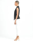 Sleeveless Center Front Tie Top - Black - Final Sale!