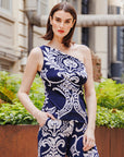 One Shoulder Top - Paisley Leaf - Final Sale!