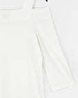 Signature Cold Shoulder Top - Ivory