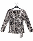 Side Tie Waist Tunic - Palm Leaves
