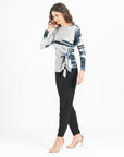 Side Tie Waist Top - Misty Petals - Final Sale!
