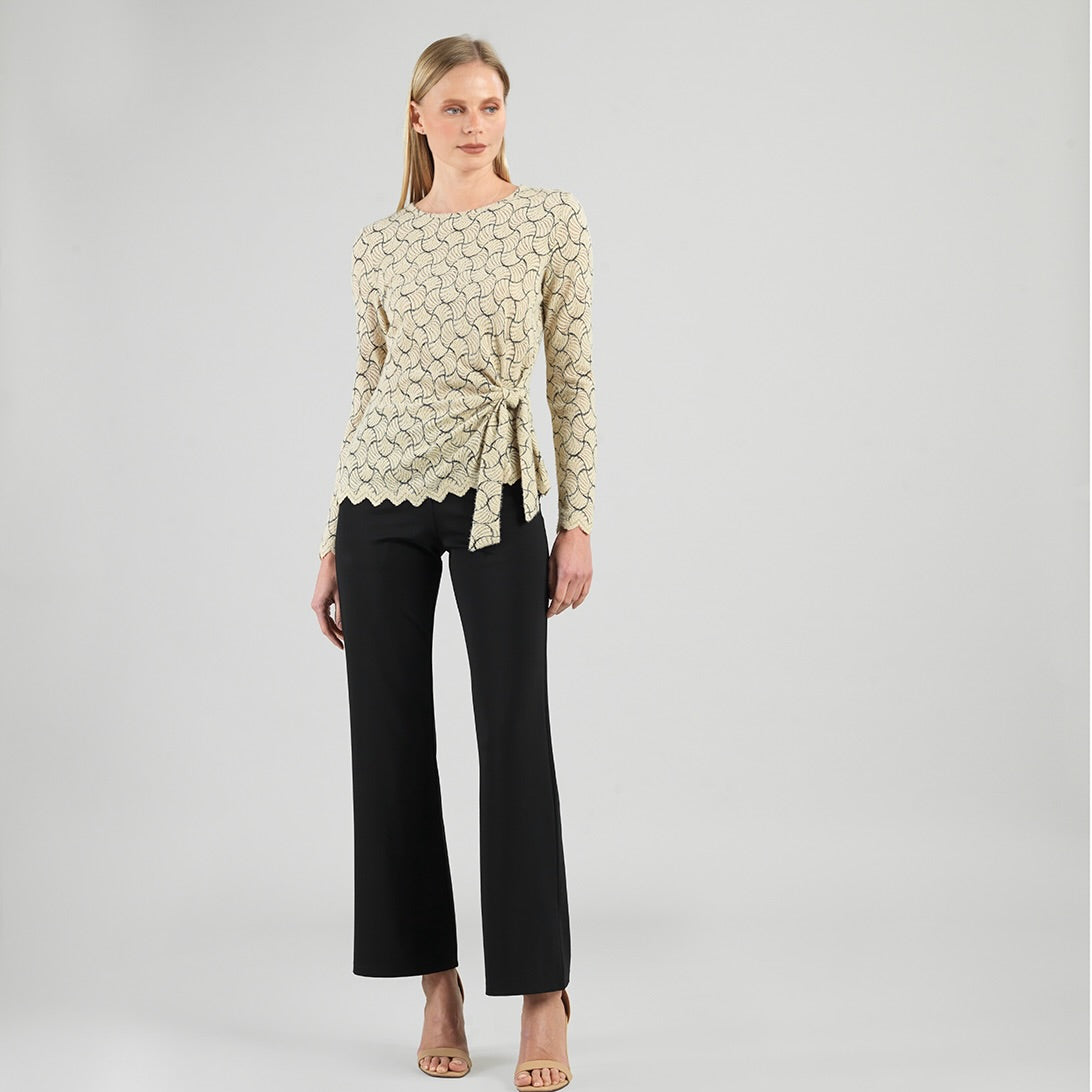 Crochet Knit - Side Tie Waist Sweater Top - Final Sale – Clara Sunwoo