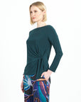 Side Tie Waist Top - Hunter Green - Final Sale!