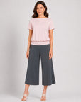 Modal Cotton - V-Back Cut-Out Top - Mauve - Final Sale