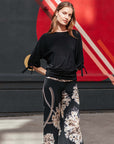 Pull-Tie Cuff Blouson Top - Black - Limited Sizes - Clara Sunwoo