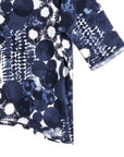 Loose Cut Half Sleeve Top - Circle Splatter