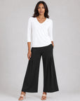 Signature V-Neck Top - White - Final Sale
