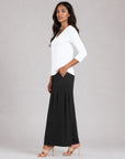 Signature V-Neck Top - White - Final Sale