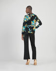 Cozy Knit - Textured Side Pull-Tie Sweater Top - Butterfly Orchid