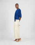 Side Tie Top - Cobalt