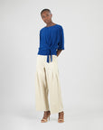 Side Tie Top - Cobalt