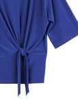 Side Tie Top - Cobalt