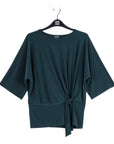Side Tie Top - Hunter Green