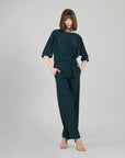 Side Tie Top - Hunter Green