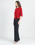 Side Tie Top - Red