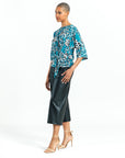 Butter Knit - Side Tie Top - Animal Palm - Final Sale!