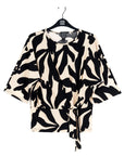 Signature Side Tie Top - Leaf Shadow