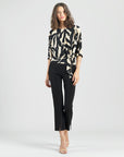 Signature Side Tie Top - Leaf Shadow