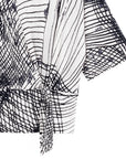 Side Tie Top - Web Lines