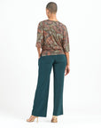 Signature Side Tie Top - Mosaic Leaves - Final Sale!