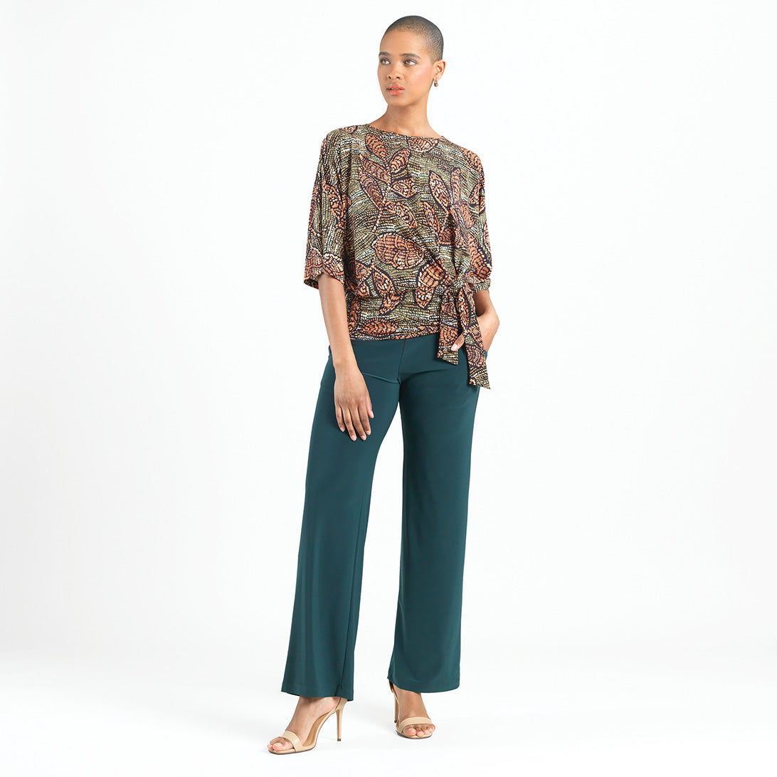 Signature Side Tie Top - Mosaic Leaves - Final Sale! – Clara Sunwoo