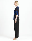 Signature Side Tie Top - Purple Watercolor - Final Sale