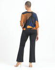 Side Tie Top - Tan Watercolor - Final Sale!
