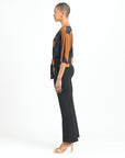 Side Tie Top - Tan Watercolor - Final Sale!