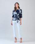 Signature Side Tie Top - Peony Blossom